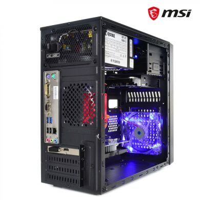 Новый компьютер Qube QB20A U3 Tower / AMD Athlon X4 950 (4 ядра по 3.5 - 3.8 GHz) / 8 GB DDR4 / 480 GB SSD / nVidia GeForce GT 730, 2 GB DDR3, 64-bit / 400W 