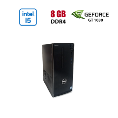 ПК Dell Inspirion 3668 Tower / Intel Core i5-7400 (4 ядра по 3.0 - 3.5 GHz) / 8 GB DDR4 / 256 GB SSD / nVidia GeForce GT 1030, 2 GB GDDR5, 64-bit / Wi-Fi+Bluetooth / DVD / Win 10 Home Lic