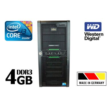 Сервер Fujitsu Primergy TX150 S7 / Intel Core i3-540 / 4 GB DDR3 / 160 GB HDD / NAS зховище