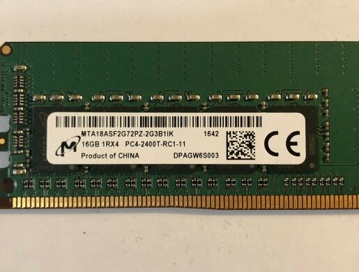 Серверна оперативна пам'ять Micron / 16 GB / DDR4 ECC / 2400 MHz