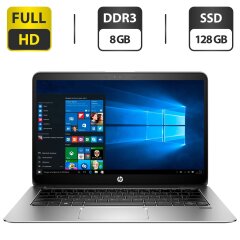 Ультрабук Б-класс HP EliteBook 1030 G1 / 13.3" (3200x1800) IPS Touch / Intel Core m5-6Y57 (2 (4) ядра по 1.1 - 2.8 GHz) / 8 GB DDR3 / 128 GB SSD / Intel HD Graphics 515 / WebCam / HDMI