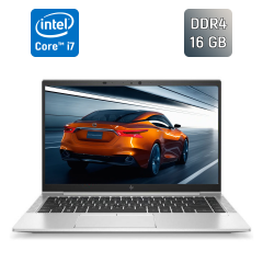 Ультрабук Б-класс HP EliteBook 840 G7 / 14" (1920x1080) IPS / Intel Core i7-10610U (4 (8) ядра по 1.8 - 4.9 GHz) / 16 GB DDR4 / 512 GB SSD / Intel UHD Graphics / HDMI / Fingerprint / Windows 10
