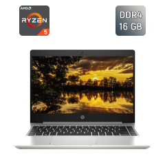 Ультрабук Б-клас HP ProBook 445 G7 / 14" (1920x1080) IPS / AMD Ryzen 5 4500U (6 ядер по 2.3 - 4.0 GHz) / 16 GB DDR4 / 256 GB SSD / AMD Radeon RX Vega 6 Graphics / WebCam / Fingerprint