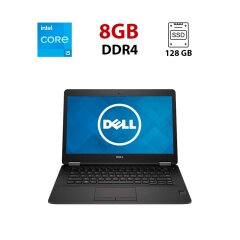 Ультрабук Dell Latitude E7470 / 14" (1920x1080) IPS / Intel Core i5-6300U (2 (4) ядра по 2.4 - 3.0 GHz) / 8 GB DDR4 / 128 GB SSD / Intel HD Graphics 520 / WebCam / HDMI / miniDP / Windows 10 ліцензія