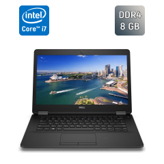 Ультрабук Dell Latitude E7470 / 14" (1920x1080) IPS / Intel Core i7-6650U (2 (4) ядра по 2.2 - 3.4 GHz) / 8 GB DDR4 / 256 GB SSD / Intel HD Graphics 520 / WebCam / Windows 10