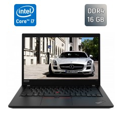Ультрабук Lenovo ThinkPad T14 Gen 1 / 14" (1920x1080) IPS / Intel Core i7-10610U (4 (8) ядра по 1.8 - 4.9 GHz) / 16 GB DDR4 / 480 GB SSD / Intel UHD Graphics / WebCam / TouchID / Windows 10