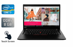 Ультрабук Lenovo ThinkPad x390 / 13.3" (1920x1080) IPS Touch / Intel Core i7-8565U (4 (8) ядра по 1.8 - 4.6 GHz) / 8 GB DDR4 / 512 GB SSD / Intel UHD Graphics / WebCam / TouchID / Windows 10