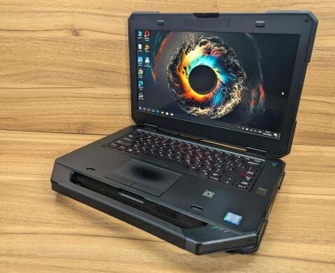 Захищений ноутбук Dell Latitude 14 Rugged 5414 / 14" (1920x1080) IPS Touch / Intel Core i5-6300U (2 (4) ядра по 2.4 - 3.0 GHz) / 16 GB DDR4 / 512 GB SSD / AMD Radeon R7 M360, 2 GB DDR3, 64-bit / Fingerprint / 4G / Windows 10