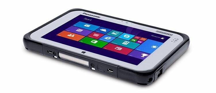 Защищенный планшет Panasonic Toughpad FZ-M1 / 7" (1280x800) TN Touch / Intel Core i5-4302Y (2 (4) ядра по 1.6 - 2.30 GHz) / 8 GB DDR3 / 256 GB SSD / Intel HD Graphics 4200 / WebCam / Win 10 Pro