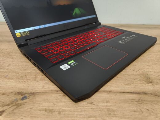 Ігровий ноутбук Acer Nitro AN517-52 / 17.3" (1920x1080) IPS / Intel Core i5-10300H (4 (8) ядра по 2.5 - 4.5 GHz) / 16 GB DDR4 / 512 GB SSD / nVidia GeForce GTX 1650 Ti, 4 GB GDDR6, 128-bit / WebCam