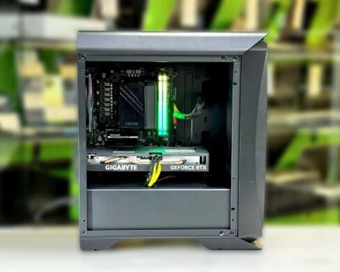 Новый игровой ПК AeroCool Aero One Eclipse Tower / AMD Ryzen 5 8400F (6 (12) ядер по 4.2 - 4.7 GHz) / 16 GB DDR5 / 1000 GB SSD / nVidia GeForce RTX 4060, 8 GB GDDR6, 128-bit / 500W / Win 11