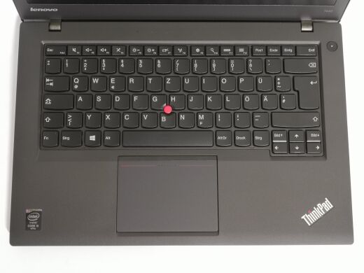Ультрабук Б-клас Lenovo ThinkPad T440 / 14" (1366x768) TN / Intel Core i5-4300U (2 (4) ядра по 1.9 - 2.9 GHz) / 8 GB DDR3 / 240 GB SSD / Intel HD Graphics 4400 / WebCam / Win 10 Pro Ультрабук Б-клас Lenovo ThinkPad T440 / 14" (1366x768) TN / Intel Core i5-4300U (2 (4) ядра по 1.9 - 2.9 GHz) / 8 GB DDR3 / 240 GB SSD / Intel HD Graphics 4400 / WebCam / Win 10 Pro
