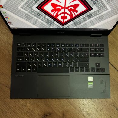 Ігровий ноутбук Б-клас HP Omen 15-en0013dx / 15.6" (1920x1080) IPS / AMD Ryzen 7 4800H (8 (16) ядер по 2.9 - 4.2 GHz) / 16 GB DDR4 / 512 GB SSD / nVidia GeForce GTX 1660 Ti, 6 GB GDDR6, 192-bit / WebCam