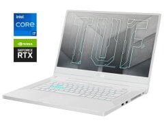 Ігровий ноутбук Asus TUF Dash F15 FX516PR White / 15.6" (1920x1080) IPS / Intel Core i7-11370H (4 (8) ядра по 3.0 - 4.8 GHz) / 16 GB DDR4 / 1000 GB SSD / nVidia GeForce RTX 3070, 8 GB GDDR6, 256-bit / WebCam