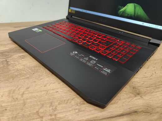 Ігровий ноутбук Acer Nitro AN517-52 / 17.3" (1920x1080) IPS / Intel Core i5-10300H (4 (8) ядра по 2.5 - 4.5 GHz) / 16 GB DDR4 / 512 GB SSD / nVidia GeForce GTX 1650 Ti, 4 GB GDDR6, 128-bit / WebCam