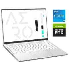 Игровой ультрабук Gigabyte Aero 14 OLED 9MF / 14" (2880x1800) OLED / Intel Core i5-12500H (12 (16) ядер по 2.5 - 4.5 GHz) / 16 GB DDR5 / 1000 GB SSD NVMe / nVidia GeForce RTX 4050, 6 GB GDDR6, 96-bit / WebCam