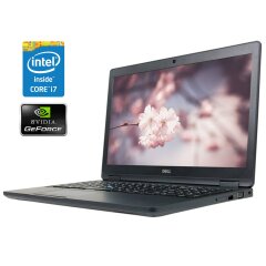 Ігровий ноутбук Dell Latitude 5580 / 15.6" (1920x1080) IPS / Intel Core i7-7820HQ (4 (8) ядра по 2.9 - 3.9 GHz) / 16 GB DDR4 / 512 GB SSD / nVidia GeForce 940MX, 2 GB GDDR5, 64-bit / WebCam / Win 11 Pro