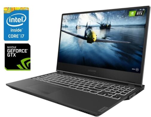 Игровой ноутбук Lenovo Legion Y540-15IRH / 15.6" (1920x1080) IPS / Intel Core i7-9750H (6 (12) ядер по 2.6 - 4.5 GHz) / 32 GB DDR4 / 512 GB SSD + 1000 GB HDD / nVidia GeForce GTX 1650, 4 GB GDDR6, 128-bit / WebCam / Win 10 Home