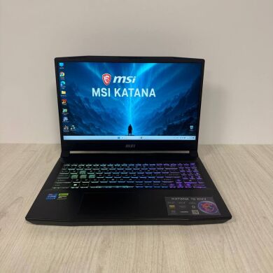 Игровой ноутбук Б-класс MSI Katana 15 B12VFK / 15.6" (1920x1080) IPS / Intel Core i7-12650H (10 (16) ядер по 2.3 - 4.7 GHz) / 16 GB DDR5 / 1000 GB SSD M.2 / nVidia GeForce RTX 4060, 8 GB GDDR6, 128-bit / WebCam / HDMI