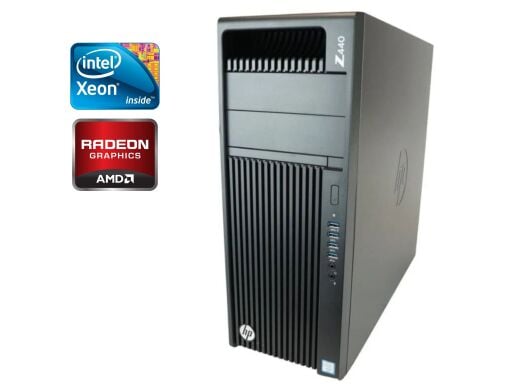 Робоча станція HP Z440 Workstation Tower / Intel Xeon E5-1650 V3 (6 (12) ядер по 3.5 - 3.8 GHz) / 16 GB DDR4 / 512 GB SSD / AMD FirePro W7100, 8 GB GDDR5, 256-bit