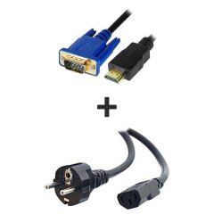 Кабель з HDMI на VGA + Кабель живлення