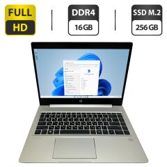Ультрабук Б-класс HP ProBook 445 G7 / 14" (1920x1080) IPS / AMD Ryzen 5 4500U (6 ядер по 2.3 - 4.0 GHz) / 16 GB DDR4 / 256 GB SSD M.2 / AMD Radeon RX Vega 6 / WebCam / HDMI
