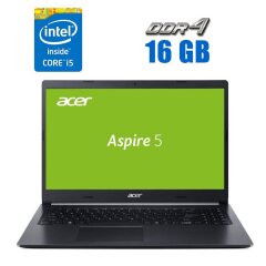 Ноутбук Acer Aspire A515-54 / 15.6" (1920x1080) TN / Intel Core i5-10210U (4 (8) ядра по 1.6 - 4.2 GHz) / 16 GB DDR4 / 240 GB SSD / Intel UHD Graphics / WebCam
