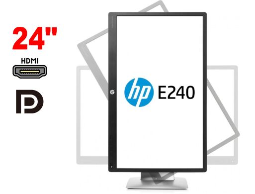 Монитор HP EliteDisplay E240 / 24" (1920x1080) IPS / 1x HDMI, 1x DP, 1x VGA, 3x USB 3.0 / VESA 100x100 / Pivot Монитор HP EliteDisplay E240 / 24" (1920x1080) IPS / 1x HDMI, 1x DP, 1x VGA, 3x USB 3.0 / VESA 100x100 / Pivot