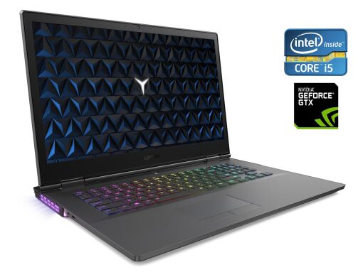 Игровой ноутбук Б-класс Lenovo Legion Y730-17ICH / 17.3" (1920x1080) IPS / Intel Core i5-8300H (4 (8) ядра по 2.3 - 4.0 GHz) / 16 GB DDR4 / 1000 GB SSD / nVidia GeForce GTX 1050 Ti, 4 GB GDDR5, 128-bit / WebCam / Win 10 Home