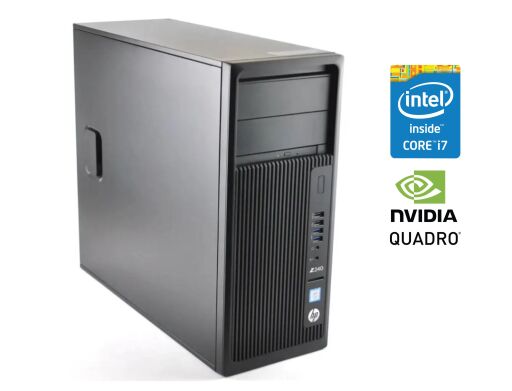 Робоча станція Б-клас HP Z240 Workstation Tower / Intel Core i7-6700 (4 (8) ядра по 3.4 - 4.0 GHz) / 32 GB DDR4 / 1000 GB SSD / nVidia Quadro K2200, 4 GB GDDR5, 256-bit Робоча станція Б-клас HP Z240 Workstation Tower / Intel Core i7-6700 (4 (8) ядра по 3.4 - 4.0 GHz) / 32 GB DDR4 / 1000 GB SSD / nVidia Quadro K2200, 4 GB GDDR5, 256-bit