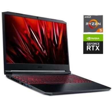 Ігровий ноутбук Acer Nitro 5 AN515-41 / 17.3" (1920x1080) IPS / AMD Ryzen 5 5600H (6 (12) ядер по 3.0 - 4.2 GHz) / 32 GB DDR4 / 512 GB SSD M.2 / nVidia GeForce RTX 3070, 8 GB GDDR6, 256-bit / WebCam / Win 11