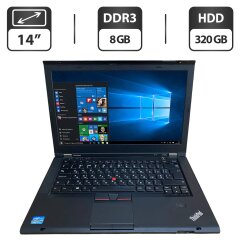Ноутбук Б-класс Lenovo ThinkPad T430s / 14" (1600x900) TN / Intel Core i7-3520M (2 (4) ядра по 2.9 - 3.6 GHz) / 8 GB DDR3 / 320 GB HDD / Intel HD Graphics 4000 / WebCam / DVD-ROM