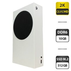 Ігрова консоль Microsoft Xbox Series S / AMD Ryzen Zen 2 Custom (8 ядер по 3.4 GHz) / 10 GB GDDR6 / 512 GB SSD M.2 / AMD Radeon RDNA 2, 10 GB GDDR6, 128-bit / Wi-Fi