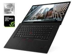 Ігровий ультрабук Б-клас Lenovo ThinkPad X1 Extreme Gen 3 / 15.6" (3840x2160) IPS / Intel Core i7-10850H (6 (12) ядер по 2.7 - 5.1 GHz) / 16 GB DDR4 / 512 GB SSD NVMe / nVidia GeForce GTX 1650 Max-Q, 4 GB GDDR6, 128-bit / WebCam