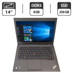 Ноутбук Lenovo ThinkPad T440 / 14" (1600x900) TN / Intel Core i5-4300U (2 (4) ядра по 1.9 - 2.9 GHz) / 8 GB DDR3 / 256 GB SSD / Intel HD Graphics 4400 / WebCam