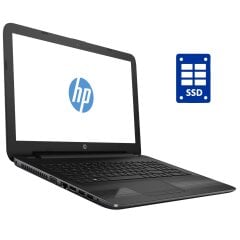 Ноутбук Б-клас HP 250 G5 / 15.6" (1366x768) TN / Intel Celeron N3060 (2 ядра по 1.6 - 2.48 GHz) / 4 GB DDR3 / 128 GB SSD / Intel HD Graphics 400 / WebCam / АКБ не тримає