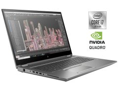 Мобильная рабочая станция Б-класс HP ZBook Fury 17 G7 / 17.3" (1920x1080) IPS / Intel Core i7-10850H (6 (12) ядер по 2.7 - 5.1 GHz) / 32 GB DDR4 / 512 GB SSD NVMe / nVidia Quadro RTX 3000, 6 GB GDDR6, 192-bit / WebCam / Win 11 Pro