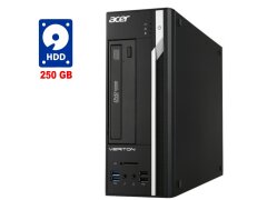 ПК Acer Veriton X2632G SFF / Intel Celeron G1840 (2 ядра по 2.8 GHz) / 4 GB DDR3 / 250 GB HDD / Intel HD Graphics 4400 / DVD-RW / Win 7