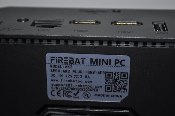 Новый неттоп Firebat AK2 Plus MiniPC USFF / Intel N150 (4 ядра по 3.6 GHz) / 16 GB DDR4 / 512 GB SSD / Intel UHD Graphics / Wi-Fi, Bluetooth Новый неттоп Firebat AK2 Plus MiniPC USFF / Intel N150 (4 ядра по 3.6 GHz) / 16 GB DDR4 / 512 GB SSD / Intel UHD Graphics / Wi-Fi, Bluetooth