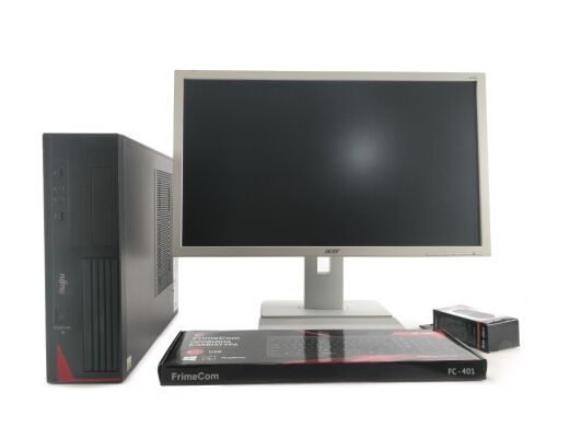 Lenovo ThinkCentre M92p Desktop / Intel Pentium G620 (2 ядра по 2.6 GHz) / 4 GB DDR3 / 500 GB HDD + Acer B246HL / 24" (1920x1080) TN LED / VGA, DVI