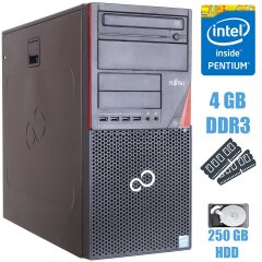 Fujitsu P720 Tower / Intel Pentium G3220 (2 ядра по 3.0 GHz) / 4GB DDR3 / 250GB HDD / USB 3.0 