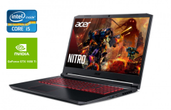 Ігровий ноутбук Acer Nitro AN517-52 / 17.3" (1920x1080) IPS / Intel Core i5-10300H (4 (8) ядра по 2.5 - 4.5 GHz) / 16 GB DDR4 / 512 GB SSD / nVidia GeForce GTX 1650 Ti, 4 GB GDDR6, 128-bit / WebCam