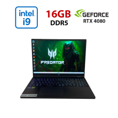 Ігровий ноутбук Б-клас Acer Predator Helios 16 PH16-71 / 16" (2560x1600) IPS / Intel Core i9-13900HX (24 (32) ядер по 2.2 - 5.4 GHz) / 16 GB DDR5 / 512 GB SSD / nVidia GeForce RTX 4080, 12 GB GDDR6, 192-bit / WebCam