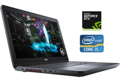 Игровой ноутбук Б-класс Dell Inspirion 15 5577 / 15.6" (1366x768) TN / Intel Core i5-7300HQ (4 ядра по 2.5 - 3.5 GHz) / 16 GB DDR4 / 256 GB SSD + 1000 GB HDD / nVidia Geforce GTX 1050, 2 GB GDDR5, 128-bit / WebCam / Windows 10