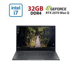 Ігровий ноутбук Б-клас Razer Blade 15 RZ09-033 / 15.6" (1920x1080) IPS / Intel Core i7-10875H (8 (16) ядер по 2.3 - 5.1 GHz) / 32 GB DDR4 / 480 GB SSD NVMe / nVidia GeForce RTX 2070 Max-Q, 8 GB GDDR6, 256-bit / WebCam