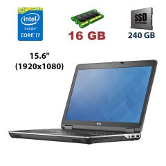 Ігровий ноутбук Dell Latitude E6540 / 15.6" (1920x1080) IPS / Intel Core i7-4810MQ (4 (8) ядра по 2.8 - 3.8 GHz) / 16 GB DDR3 / 240 GB SSD / AMD Radeon HD 8790M, 2 GB GDDR5, 128-bit / WebCam / DVD-RW / HDMI