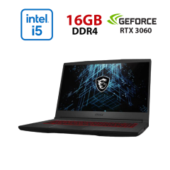 Игровой ноутбук MSI GF65 Thin 10UE-289NEU / 15.6" (1920x1080) IPS / Intel Core i5-10500H (6 (12) ядра по 2.5 - 4.5 GHz) / 16 GB DDR4 / 960 GB SSD / nVidia GeForce RTX 3060, 6 GB GDDR6, 192-bit / WebCam