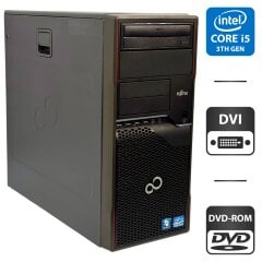 Комп'ютер Fujitsu Celsius W420 Tower / Intel Core i5-3470 (4 ядра по 3.2 - 3.6 GHz) / 8 GB DDR3 / 500 GB HDD / Intel HD Graphics 2500 / DVD-ROM