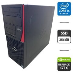 Комп'ютер Fujitsu Esprimo P756 E90 Tower / Intel Core i5-6500 (4 ядра по 3.2 - 3.6 GHz) / 16 GB DDR4 / 256 GB SSD / nVidia GeForce GTX 745, 2 GB GDDR3, 128-bit / DVD-ROM