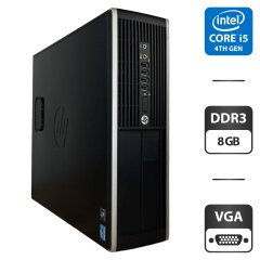 Комп'ютер HP Compaq Elite 8300 SFF / Intel Core i5-3470 (4 ядра по 3.2 - 3.6 GHz) / 8 GB DDR3 / 500 GB HDD / Intel HD Graphics 2500 / VGA